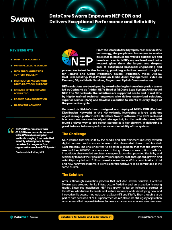 群对象存储增强了NEP的性能 & 可靠性相结合