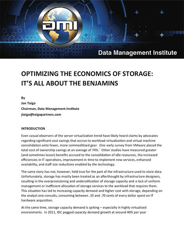 miniatura ottimizzare le metriche economiche dello storage