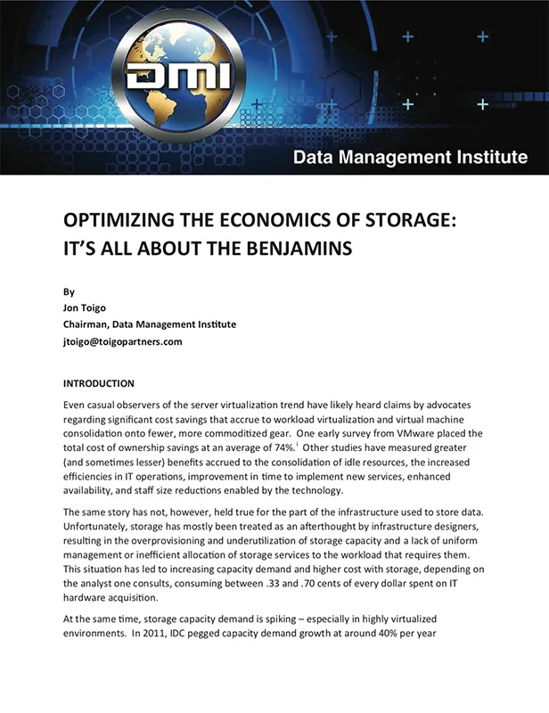 optimizing the economics of storage thumb