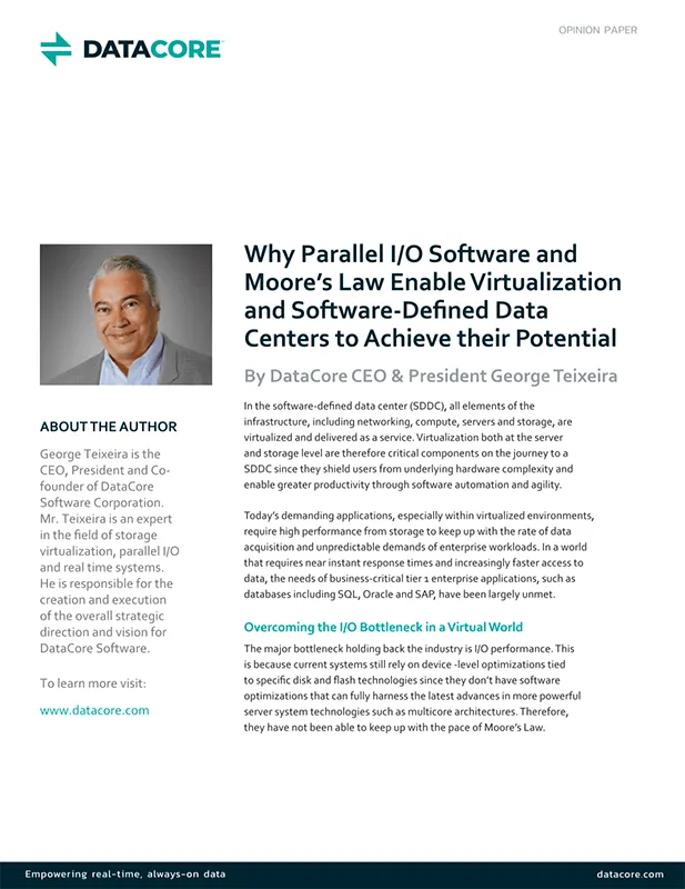 why parallel io software and moores law thumb