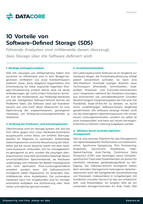 10 Vorteile von SDS