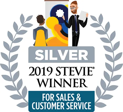 Silver 2019 Stevie Winner for Sales & Customer Service