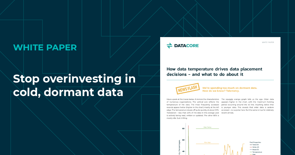 white paper: stop over-investing in cold, dormant data