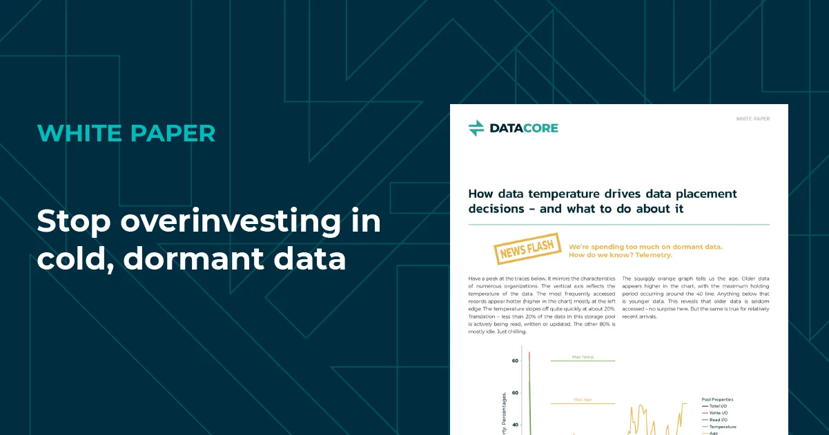 white paper: stop over-investing in cold, dormant data