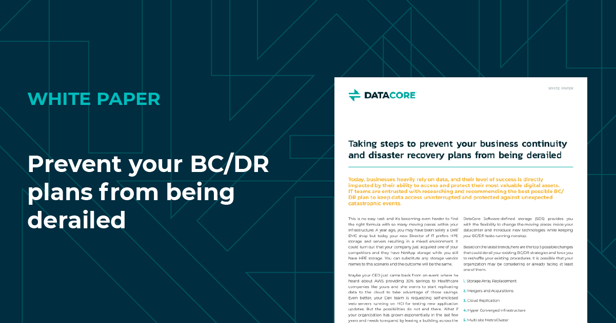 Prevent your BC/DR plans from being derailed