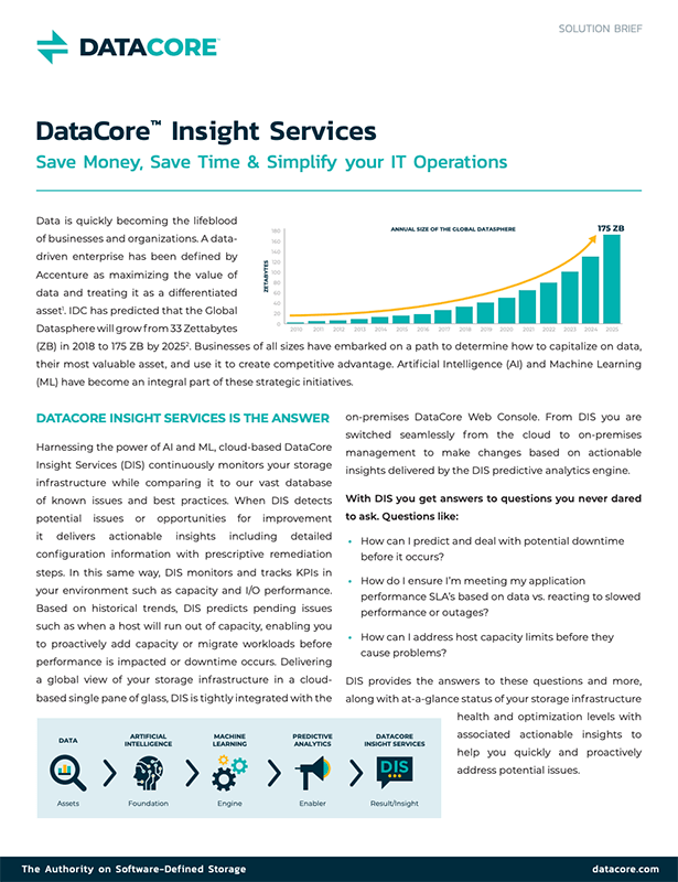 DataCore™ Insight Services