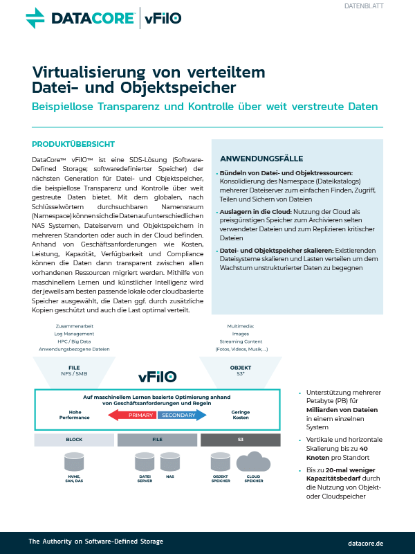 vFilO Datasheet German
