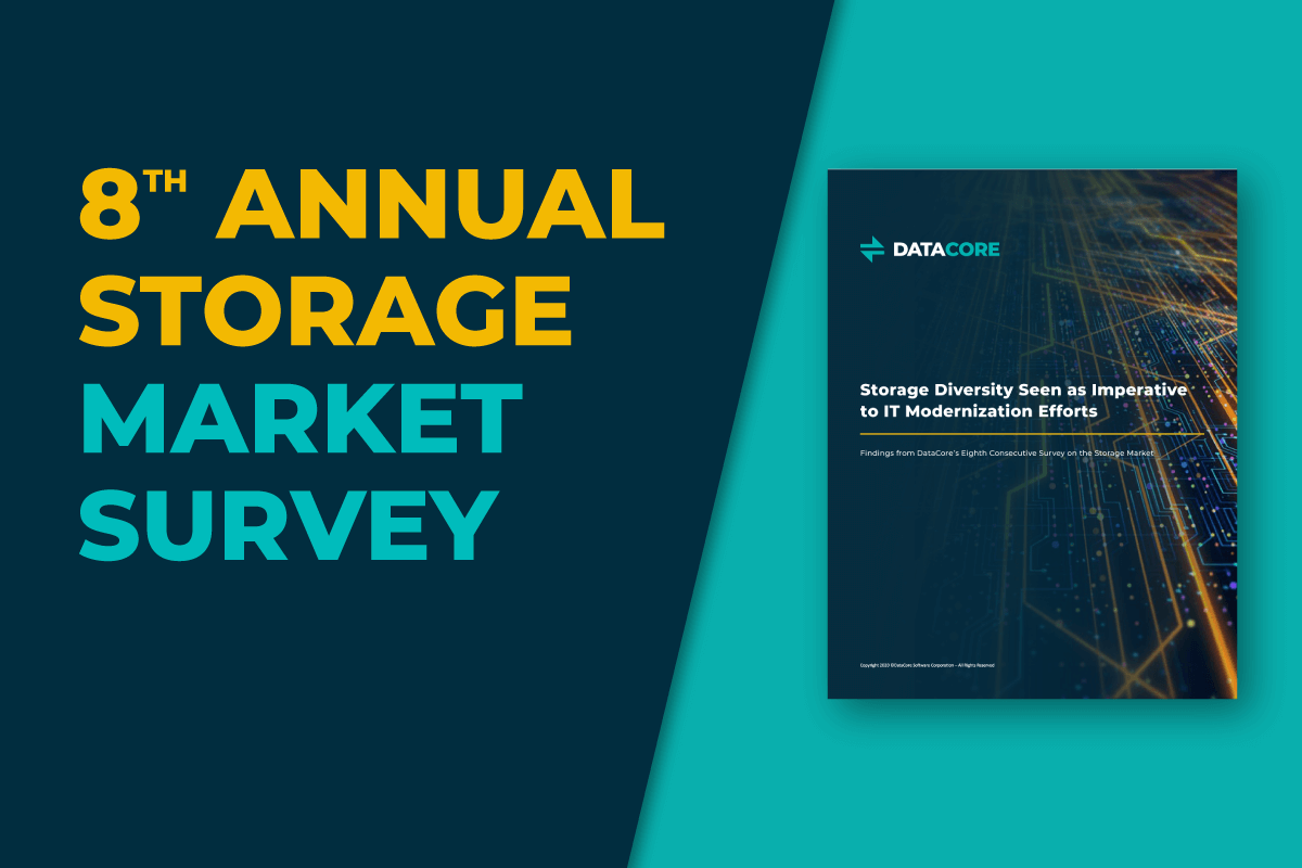 Datacore S Eighth Consecutive Market Survey Reveals That Software Defined Storage Is Now A Standard Technology In Modern It Departments Datacore Software