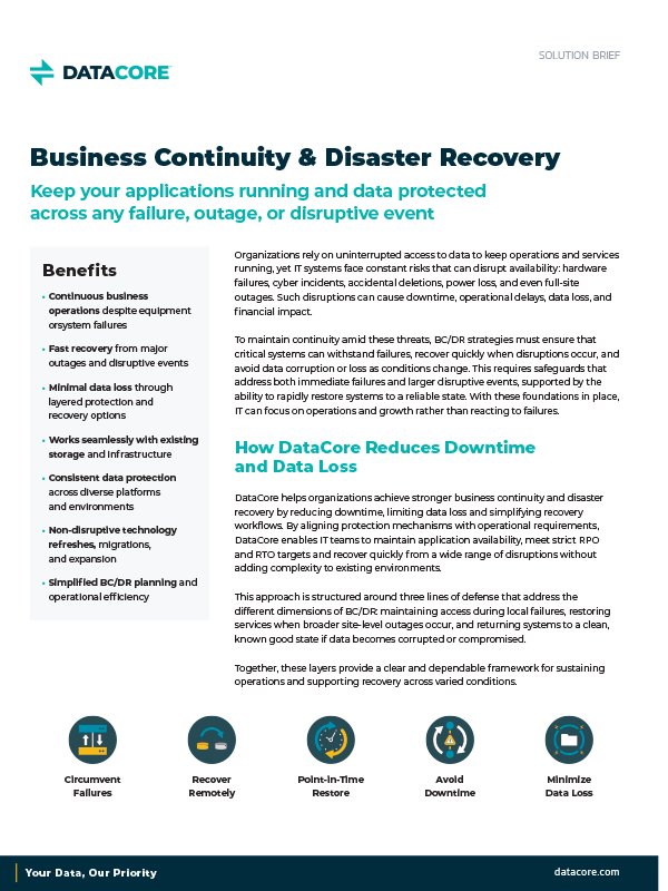 Business Continuity And Disaster Recovery Thumb
