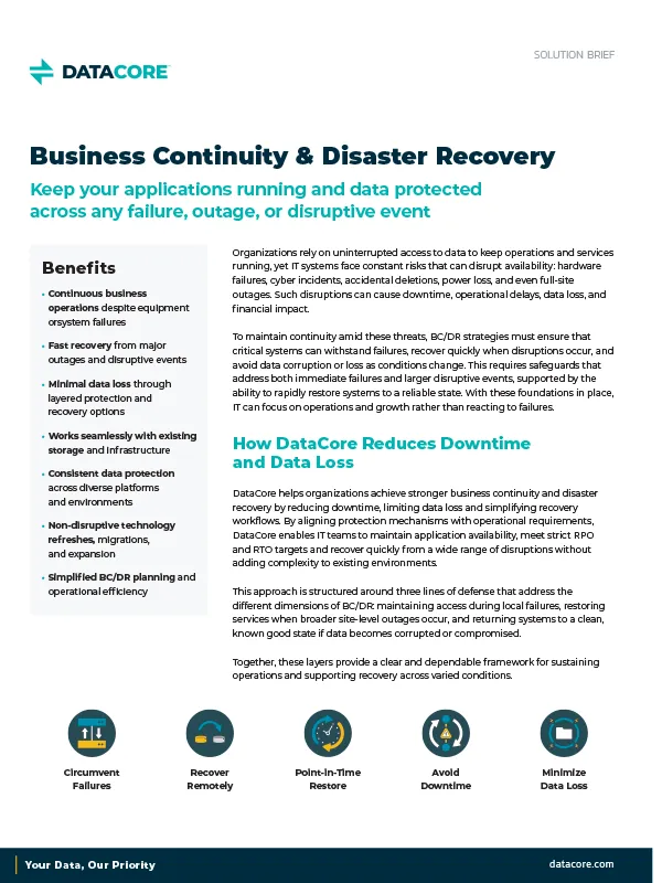 Business Continuity And Disaster Recovery Thumb