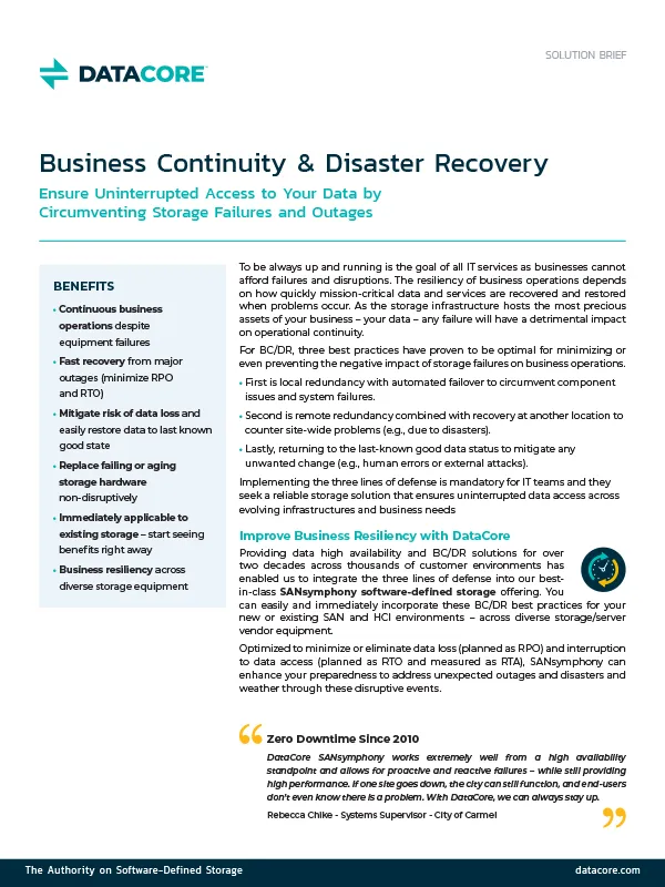 Business Continuity And Disaster Recovery Thumb