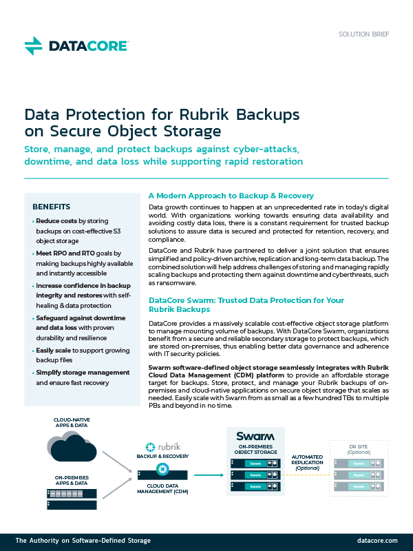 Data Protection For Rubrik Backups On Secure Object Storage Thumb