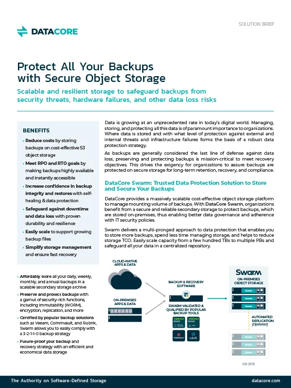 Data Protection For Backups Thumb