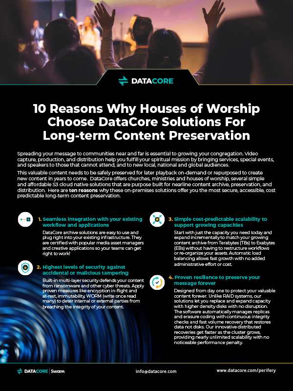 Ten Reasons Why Houses Of Worship Choose Datacore Solutions Thumb