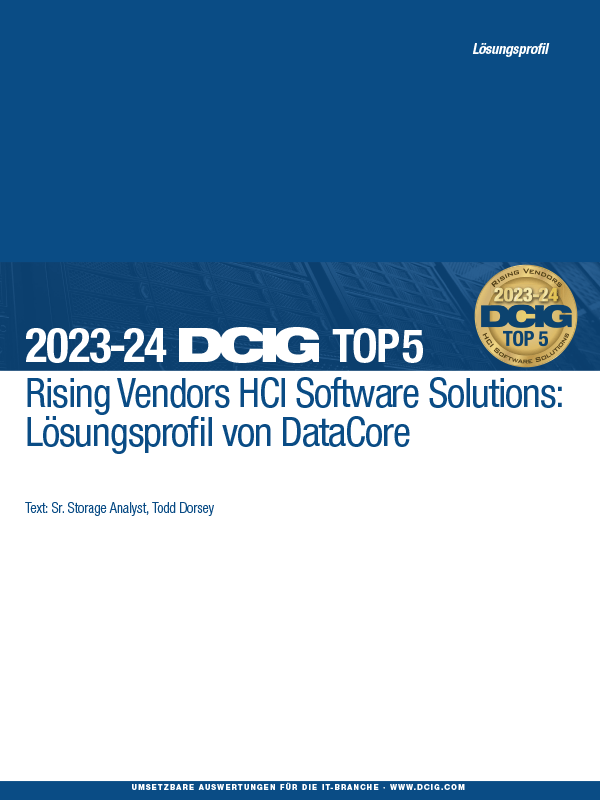 Rising Vendors HCI Software Solutions: Lösungprofil von DataCore