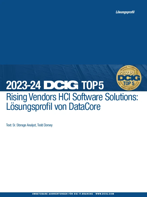 Rising Vendors HCI Software Solutions: Lösungprofil von DataCore