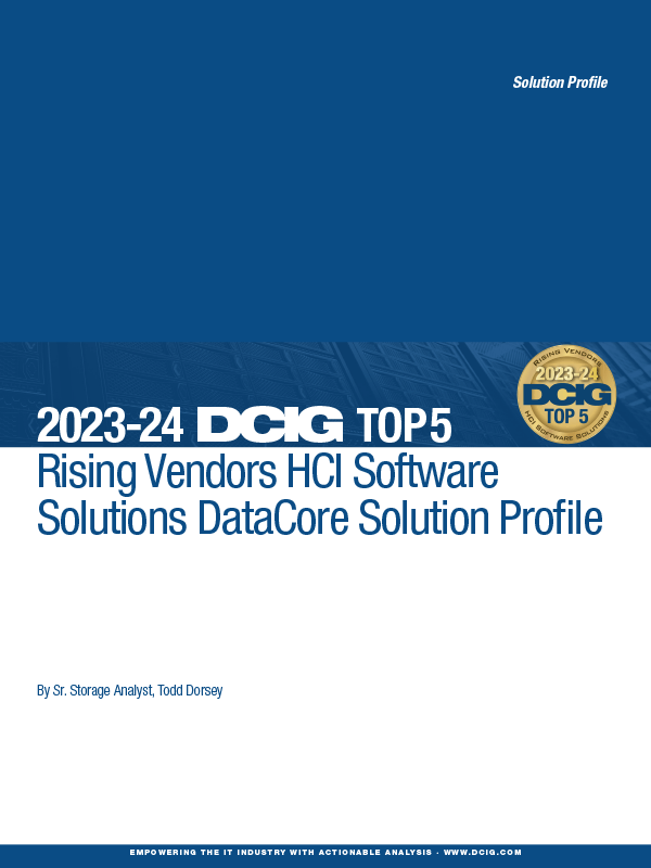新興ベンダーHCIソフトウェアソリューション : DataCoreソリューションプロファイル