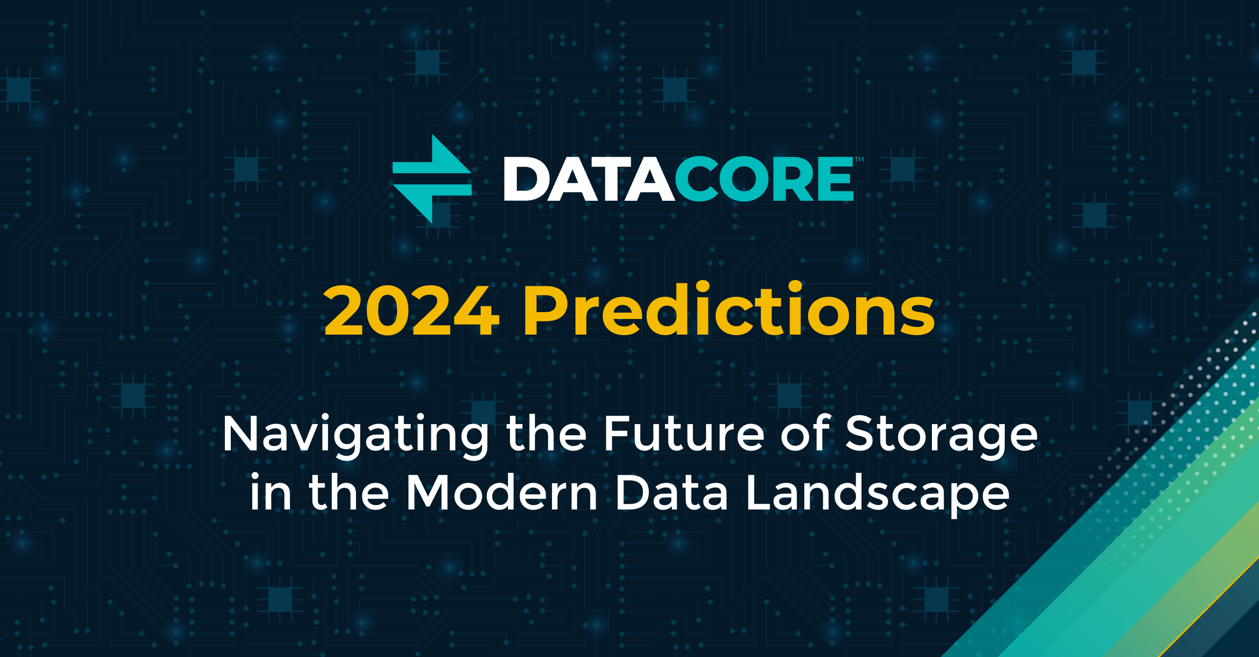 Navigating The Future Of Storage In The Modern Data Landscape   DataCore 2024 Predictions Social Banner 