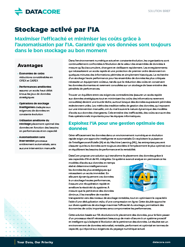 Stockage activé par l’IA