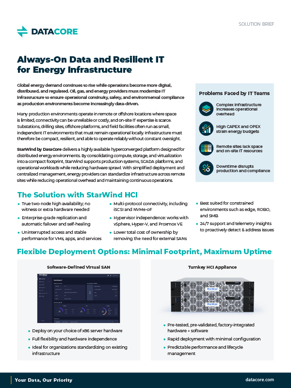 Starwind Hci For Energy Thumb